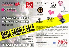 Sample Sale - Diverse merkkleding 2 en 3 november